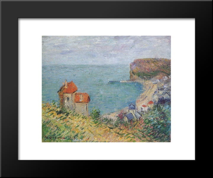Fecamp 20x24 Black Modern Wood Framed Art Print Poster by Loiseau, Gustave