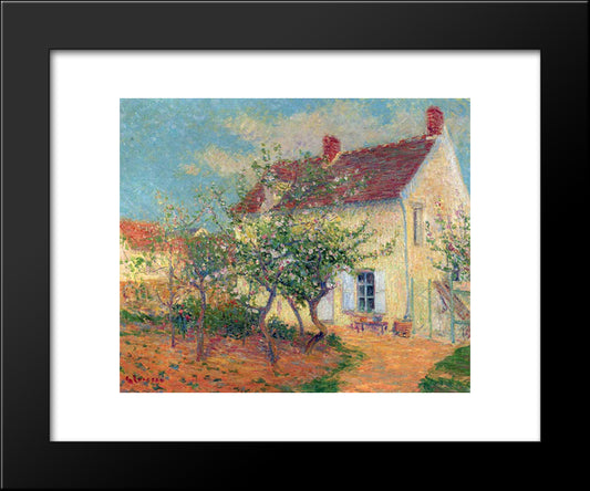 House In The Country 20x24 Black Modern Wood Framed Art Print Poster by Loiseau, Gustave