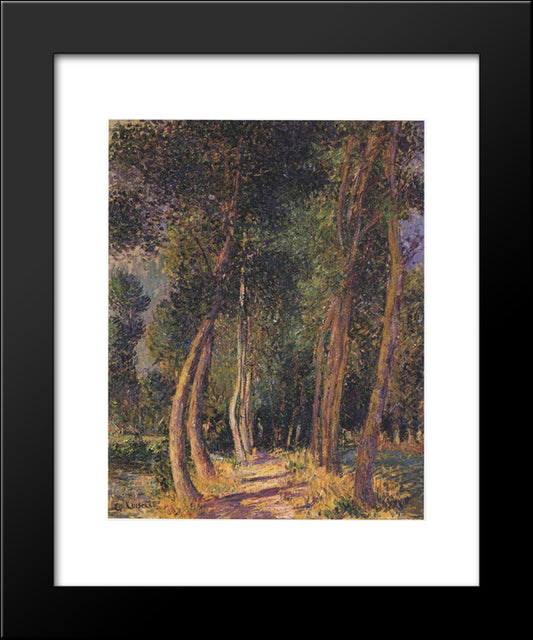 In The Woods 20x24 Black Modern Wood Framed Art Print Poster by Loiseau, Gustave