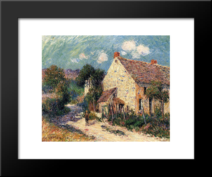 Landscape Of Seine Et Oise 20x24 Black Modern Wood Framed Art Print Poster by Loiseau, Gustave