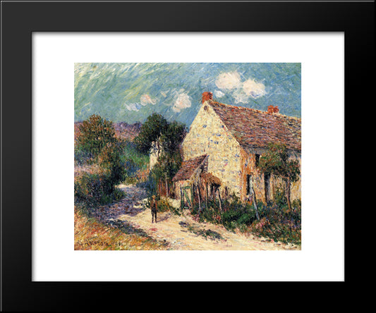 Landscape Of Seine Et Oise 20x24 Black Modern Wood Framed Art Print Poster by Loiseau, Gustave