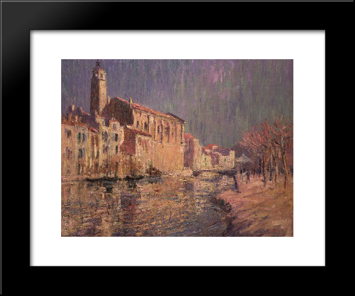 Les Martigues 20x24 Black Modern Wood Framed Art Print Poster by Loiseau, Gustave