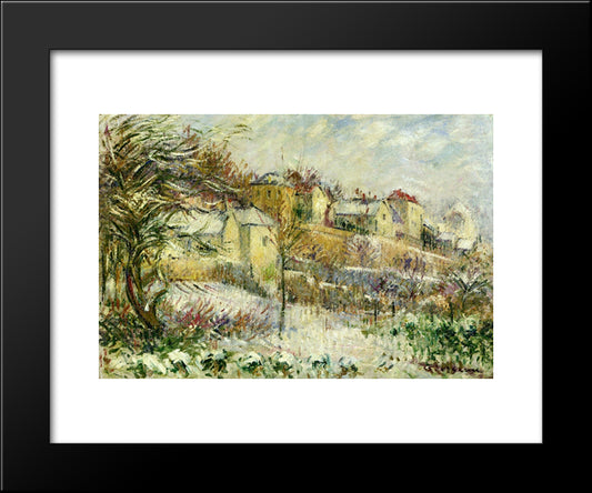 L'Hermitage In Pontoise 20x24 Black Modern Wood Framed Art Print Poster by Loiseau, Gustave