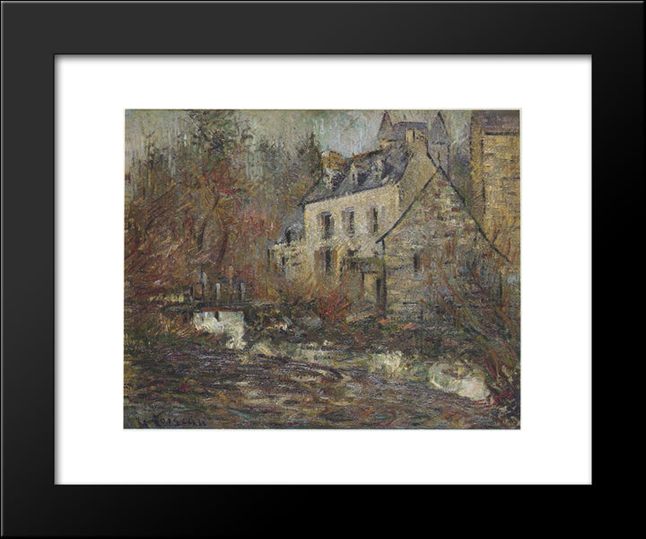 Moulin Simondou A Pont Aven 20x24 Black Modern Wood Framed Art Print Poster by Loiseau, Gustave