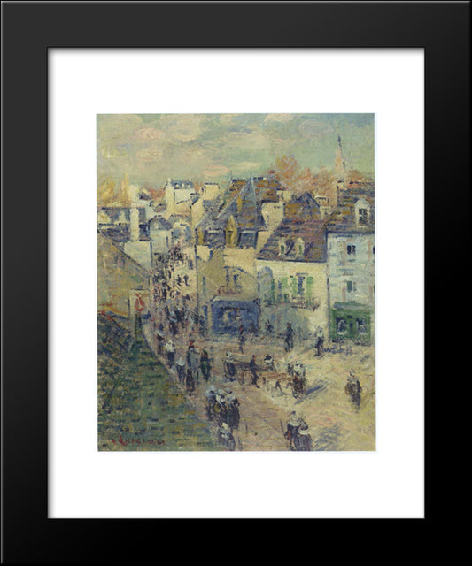 Pont Aven 20x24 Black Modern Wood Framed Art Print Poster by Loiseau, Gustave