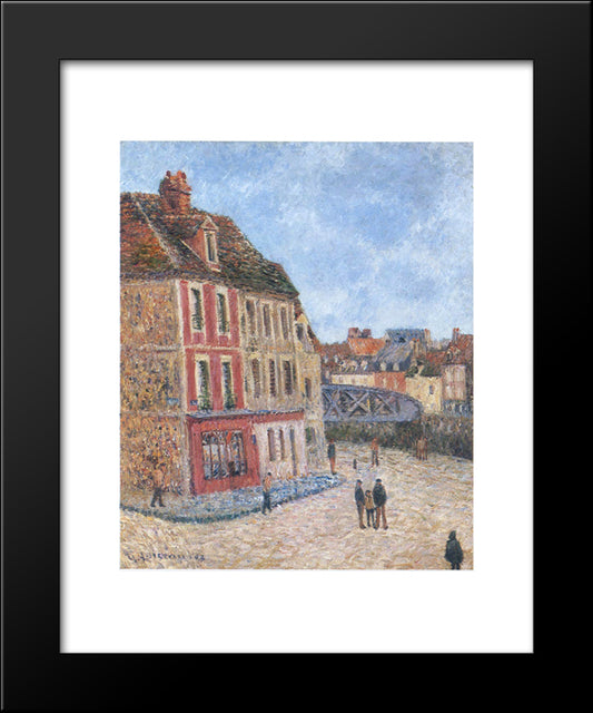 Pont Tourant At Dieppe 20x24 Black Modern Wood Framed Art Print Poster by Loiseau, Gustave