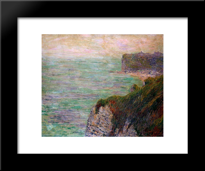 Shadows On The Sea 20x24 Black Modern Wood Framed Art Print Poster by Loiseau, Gustave