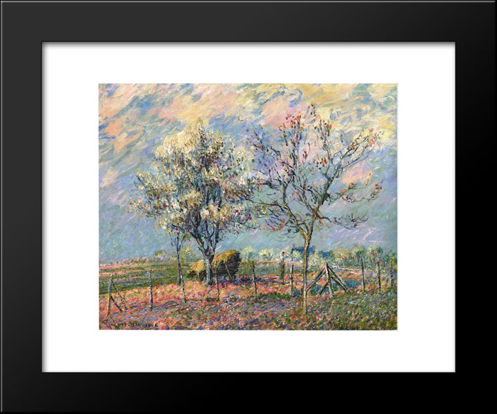 Spring 20x24 Black Modern Wood Framed Art Print Poster by Loiseau, Gustave