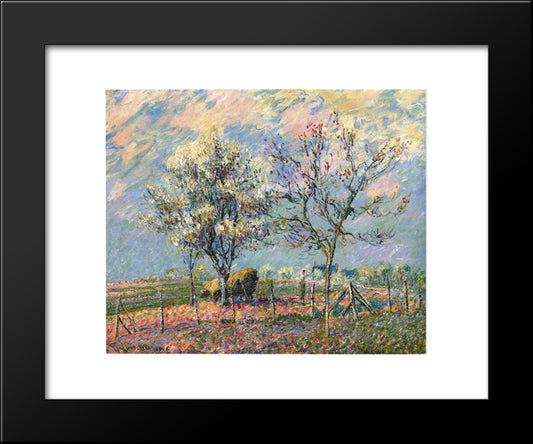 Spring 20x24 Black Modern Wood Framed Art Print Poster by Loiseau, Gustave