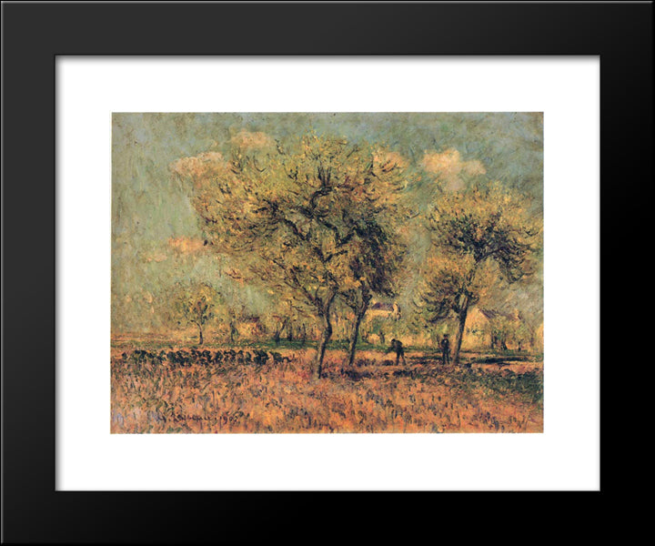 Spring Landscape 20x24 Black Modern Wood Framed Art Print Poster by Loiseau, Gustave