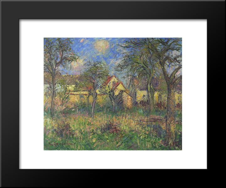 The Garden 20x24 Black Modern Wood Framed Art Print Poster by Loiseau, Gustave