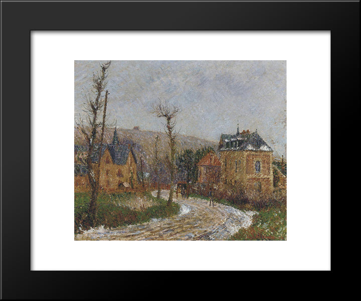 The Road To Dieppe 20x24 Black Modern Wood Framed Art Print Poster by Loiseau, Gustave