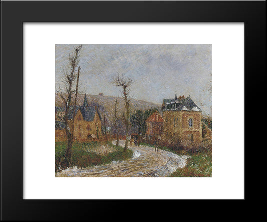 The Road To Dieppe 20x24 Black Modern Wood Framed Art Print Poster by Loiseau, Gustave