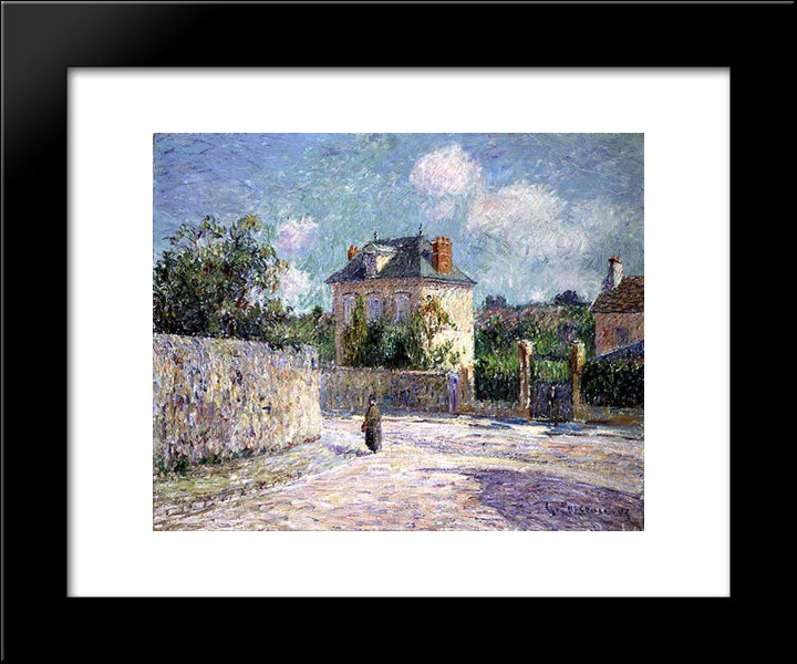 The Small Bourgeois House 20x24 Black Modern Wood Framed Art Print Poster by Loiseau, Gustave