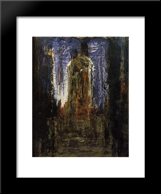 Abstract (Study) 20x24 Black Modern Wood Framed Art Print Poster by Moreau, Gustave