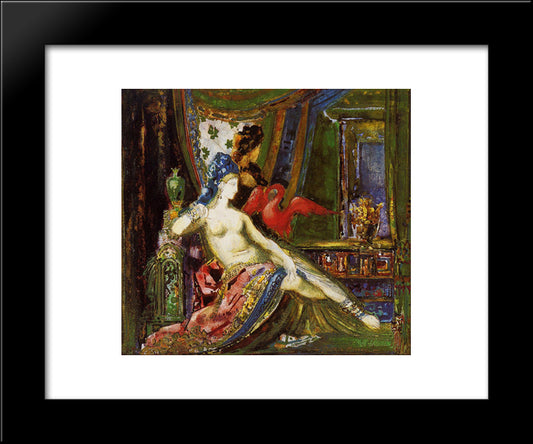 Dalila 20x24 Black Modern Wood Framed Art Print Poster by Moreau, Gustave