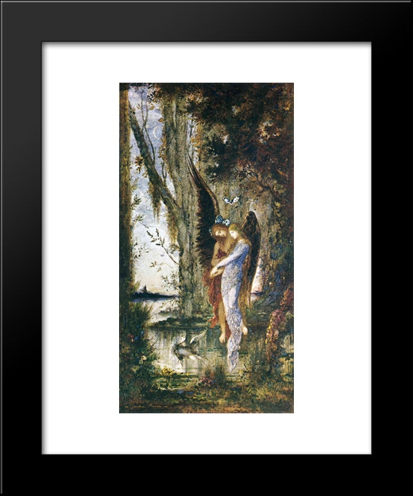 Evening And Sorrow 20x24 Black Modern Wood Framed Art Print Poster by Moreau, Gustave