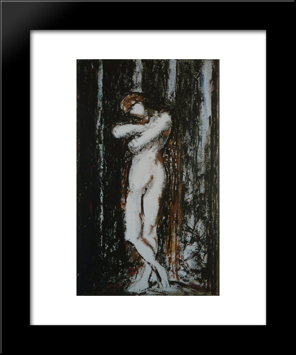 Nu. Draft 20x24 Black Modern Wood Framed Art Print Poster by Moreau, Gustave