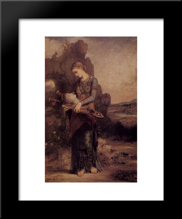 Orpheus 20x24 Black Modern Wood Framed Art Print Poster by Moreau, Gustave