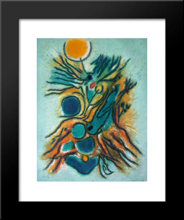 Baigneuse Matinale 20x24 Black Modern Wood Framed Art Print Poster by Singier, Gustave