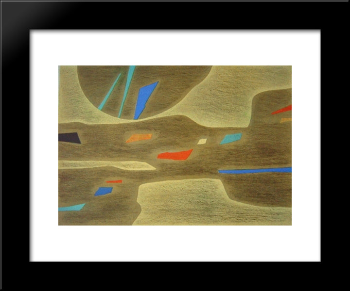 Provence Grande Lumiere 20x24 Black Modern Wood Framed Art Print Poster by Singier, Gustave