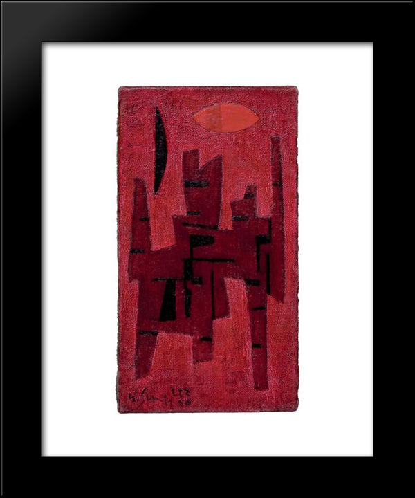 Ville Toride 20x24 Black Modern Wood Framed Art Print Poster by Singier, Gustave