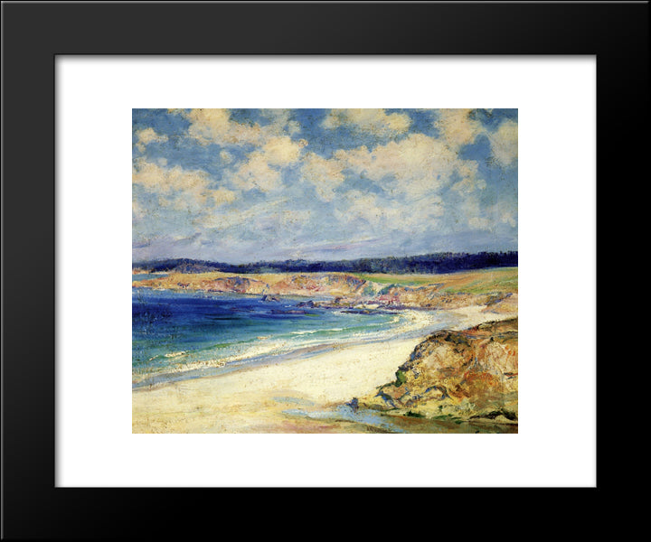 Carmel Beach 20x24 Black Modern Wood Framed Art Print Poster by Rose, Guy