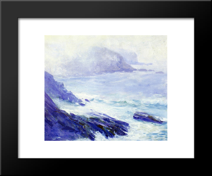 Coastline 20x24 Black Modern Wood Framed Art Print Poster by Rose, Guy