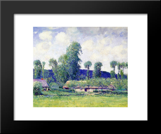 French Farm 20x24 Black Modern Wood Framed Art Print Poster by Rose, Guy