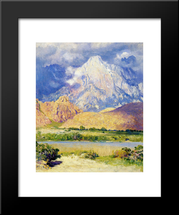 Gathering Storm, High Seas 20x24 Black Modern Wood Framed Art Print Poster by Rose, Guy