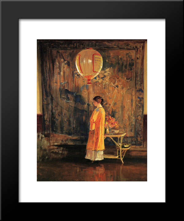 In The Studio 20x24 Black Modern Wood Framed Art Print Poster by Rose, Guy