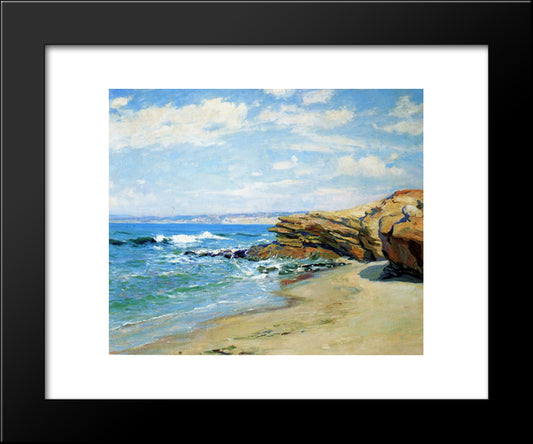 La Jolla Beach 20x24 Black Modern Wood Framed Art Print Poster by Rose, Guy