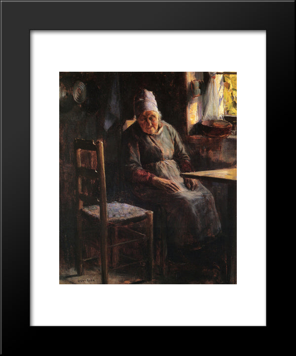 La Mere Pichaud 20x24 Black Modern Wood Framed Art Print Poster by Rose, Guy