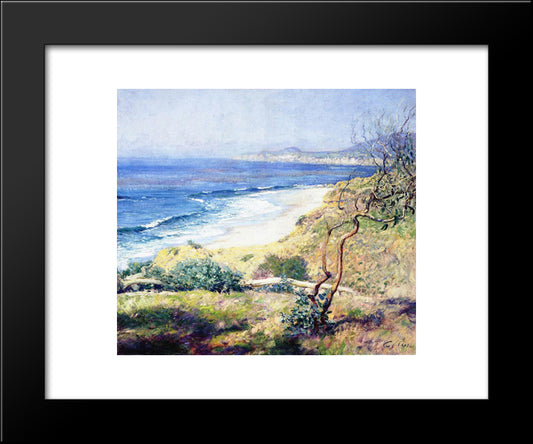 Laguna Shores 20x24 Black Modern Wood Framed Art Print Poster by Rose, Guy