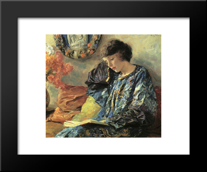 Marguerite 20x24 Black Modern Wood Framed Art Print Poster by Rose, Guy