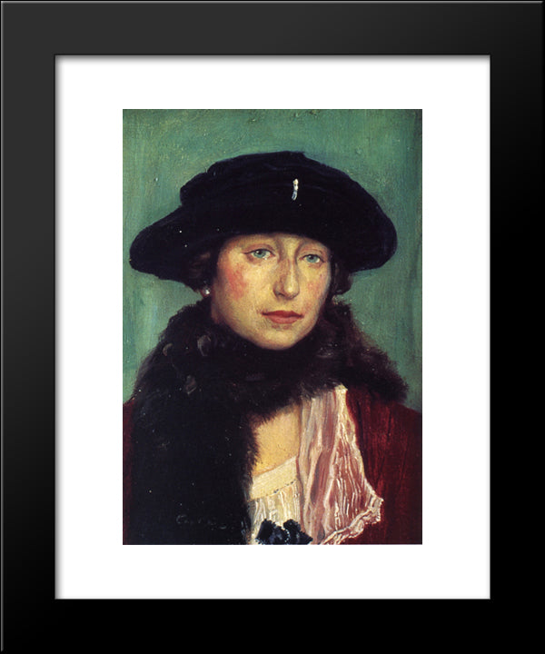Miss C. 20x24 Black Modern Wood Framed Art Print Poster by Rose, Guy