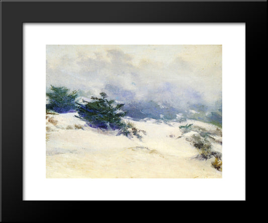 Misty Dunes, Carmel 20x24 Black Modern Wood Framed Art Print Poster by Rose, Guy