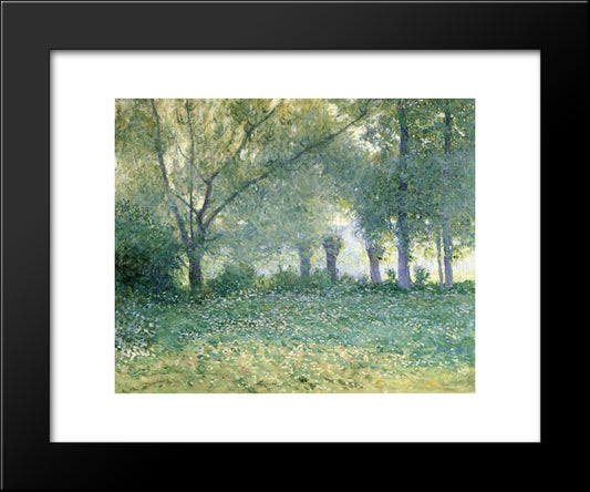 Morning Mist (Also Known As Late Spring) 20x24 Black Modern Wood Framed Art Print Poster by Rose, Guy