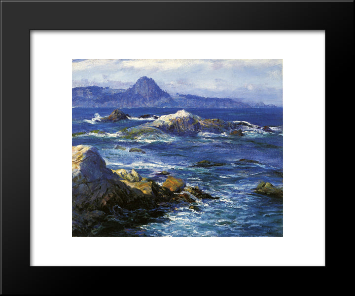 Off Mission Point (Aka Point Lobos) 20x24 Black Modern Wood Framed Art Print Poster by Rose, Guy