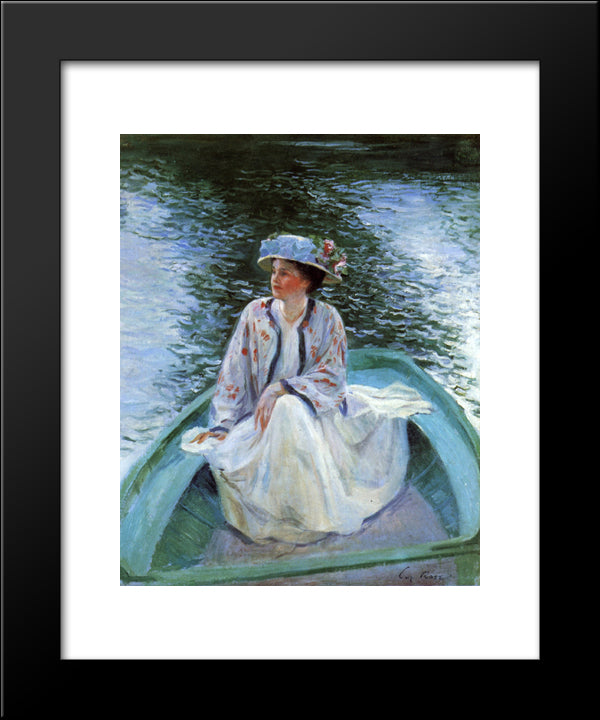 On The River'S Edge 20x24 Black Modern Wood Framed Art Print Poster by Rose, Guy