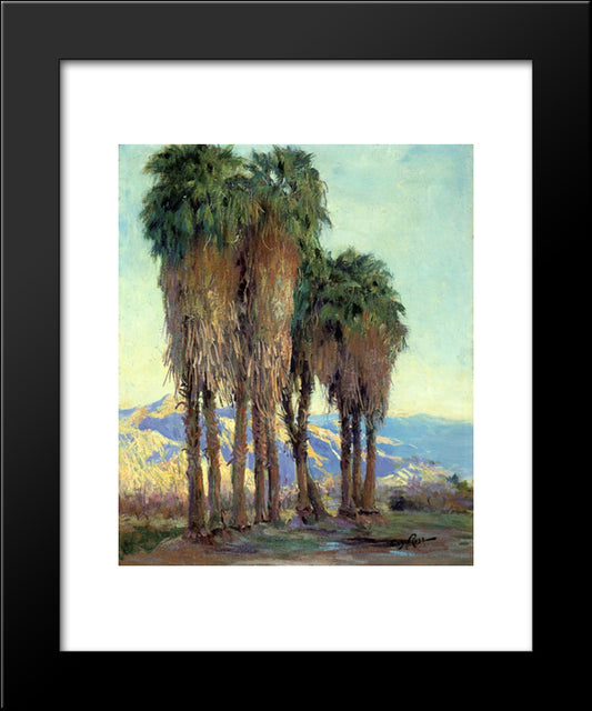 Palms 20x24 Black Modern Wood Framed Art Print Poster by Rose, Guy