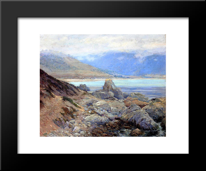 Path Along The Shore 20x24 Black Modern Wood Framed Art Print Poster by Rose, Guy