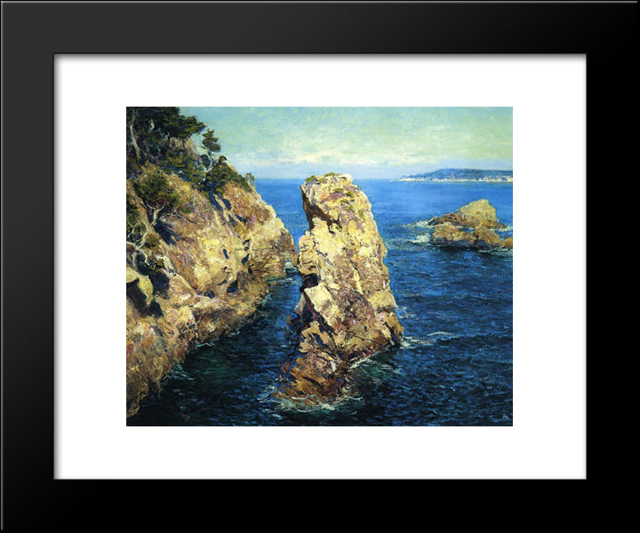 Point Lobos 20x24 Black Modern Wood Framed Art Print Poster by Rose, Guy