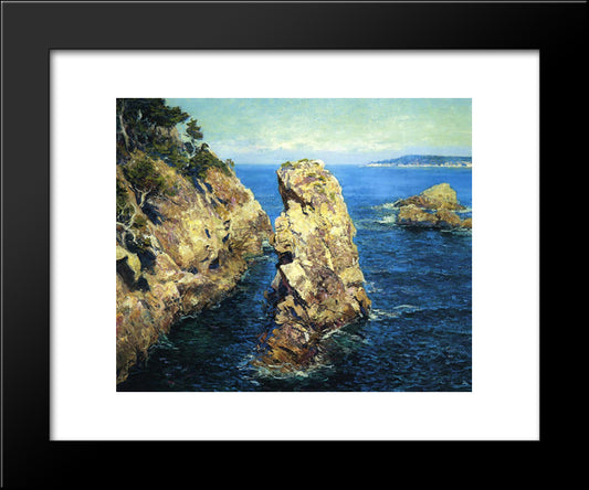 Point Lobos 20x24 Black Modern Wood Framed Art Print Poster by Rose, Guy