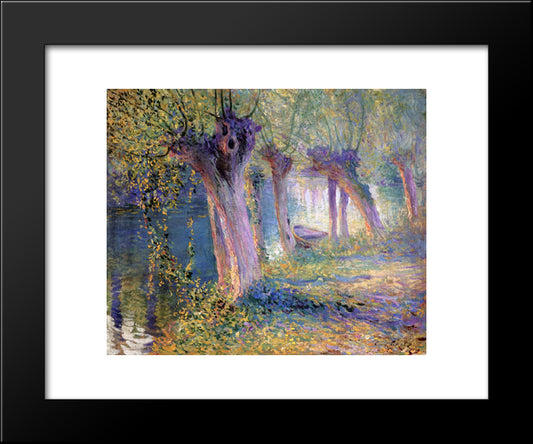River Epte, Giverny 20x24 Black Modern Wood Framed Art Print Poster by Rose, Guy