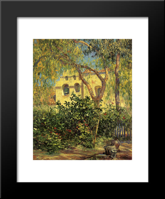 San Gabriel Mission 20x24 Black Modern Wood Framed Art Print Poster by Rose, Guy