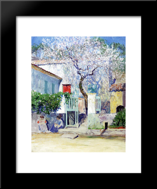 Spring On The Riviera 20x24 Black Modern Wood Framed Art Print Poster by Rose, Guy