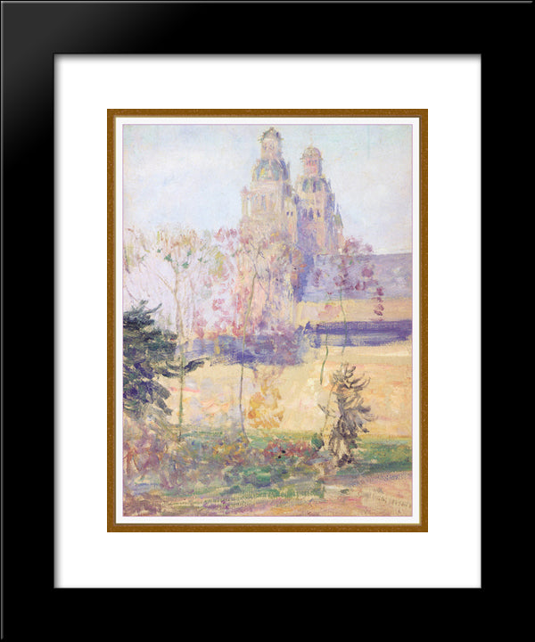 Study For 'The Cathedral Tours' 20x24 Black Modern Wood Framed Art Print Poster by Rose, Guy