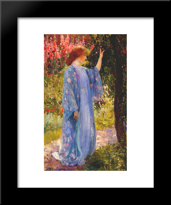 The Blue Kimono 20x24 Black Modern Wood Framed Art Print Poster by Rose, Guy