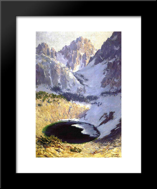 The Blue Pool Near Mt. Whitney 20x24 Black Modern Wood Framed Art Print Poster by Rose, Guy